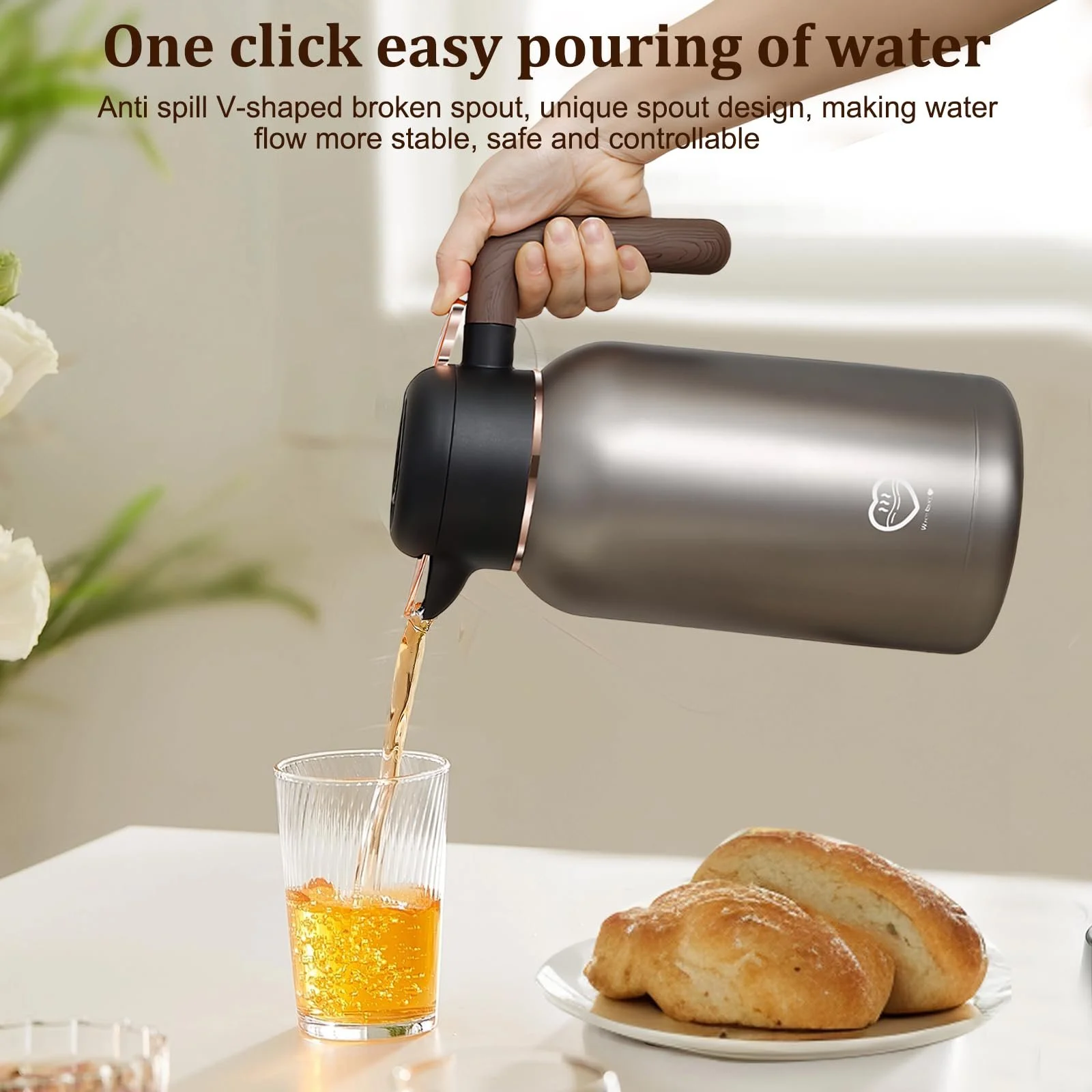 Термос-колба Кофейник 2L Нержавеющая сталь 304, фото №6