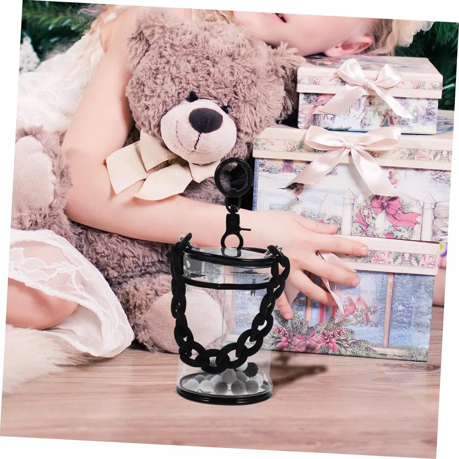 Комплект HEMOTON 1 прозрачный детский мешок подвесные слепые коробки для кукол, фото №6