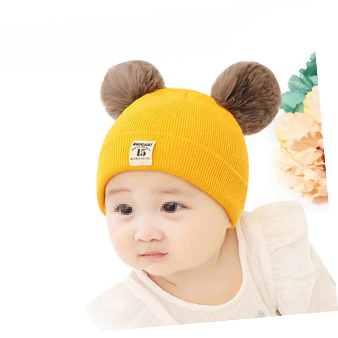 Шапка OATIPHO с медвежьими ушками для девочек и мальчиков,, фото №3 Шапка OATIPHO с медвежьими ушками для девочек и мальчиков,, фото №3