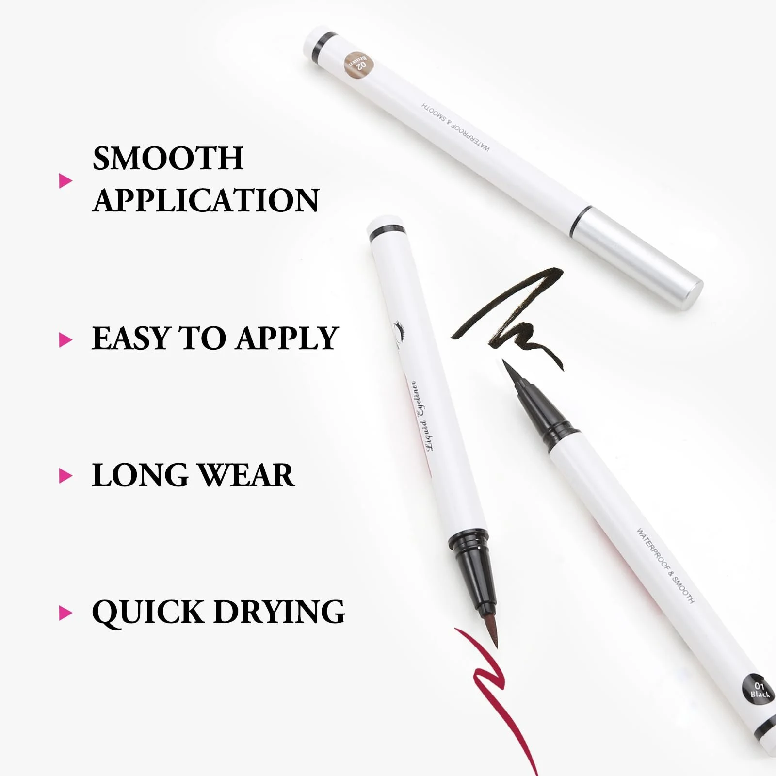 Набор Boobeen Red Eyeliner и Clear Eyebrow Gel, фото №4