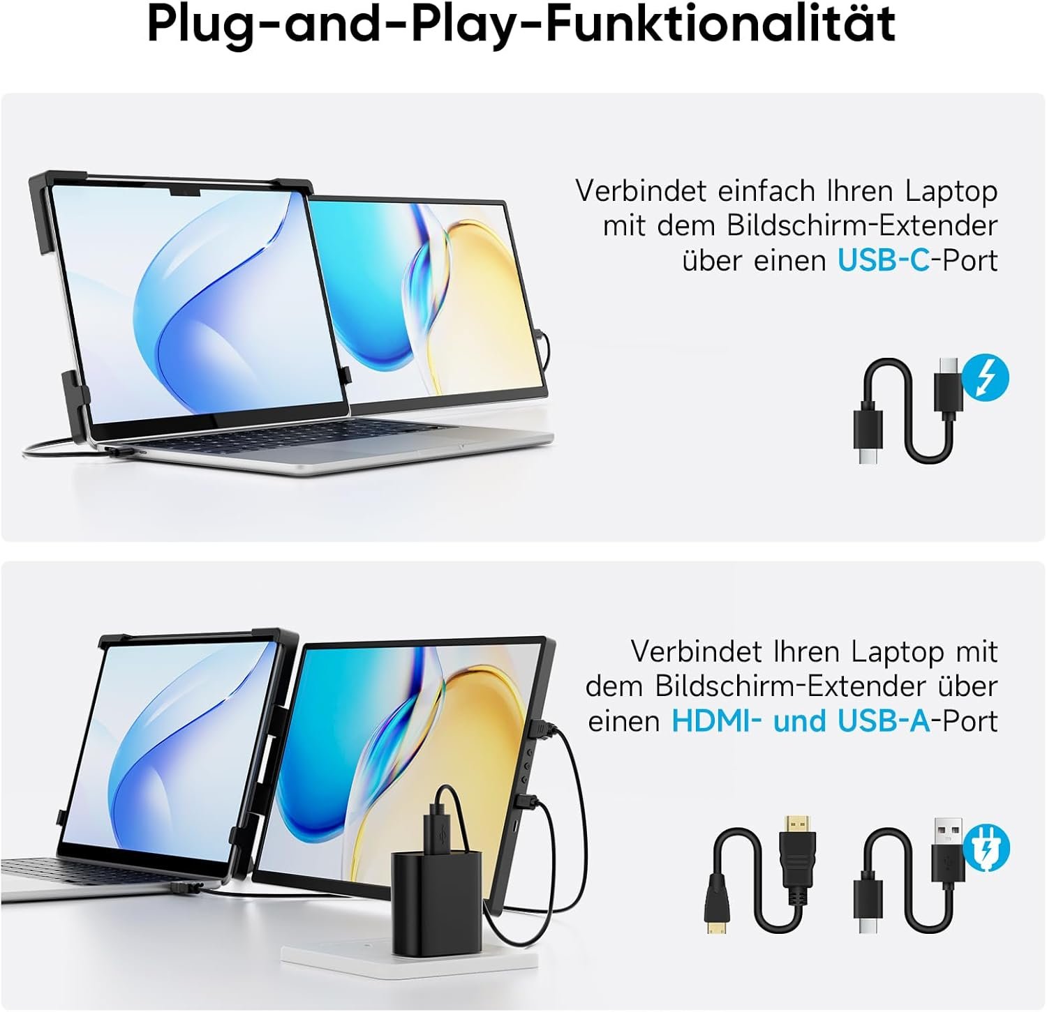 Монітор портативний 14.1" Dopesplay FHD IPS 60 Гц, фото №4