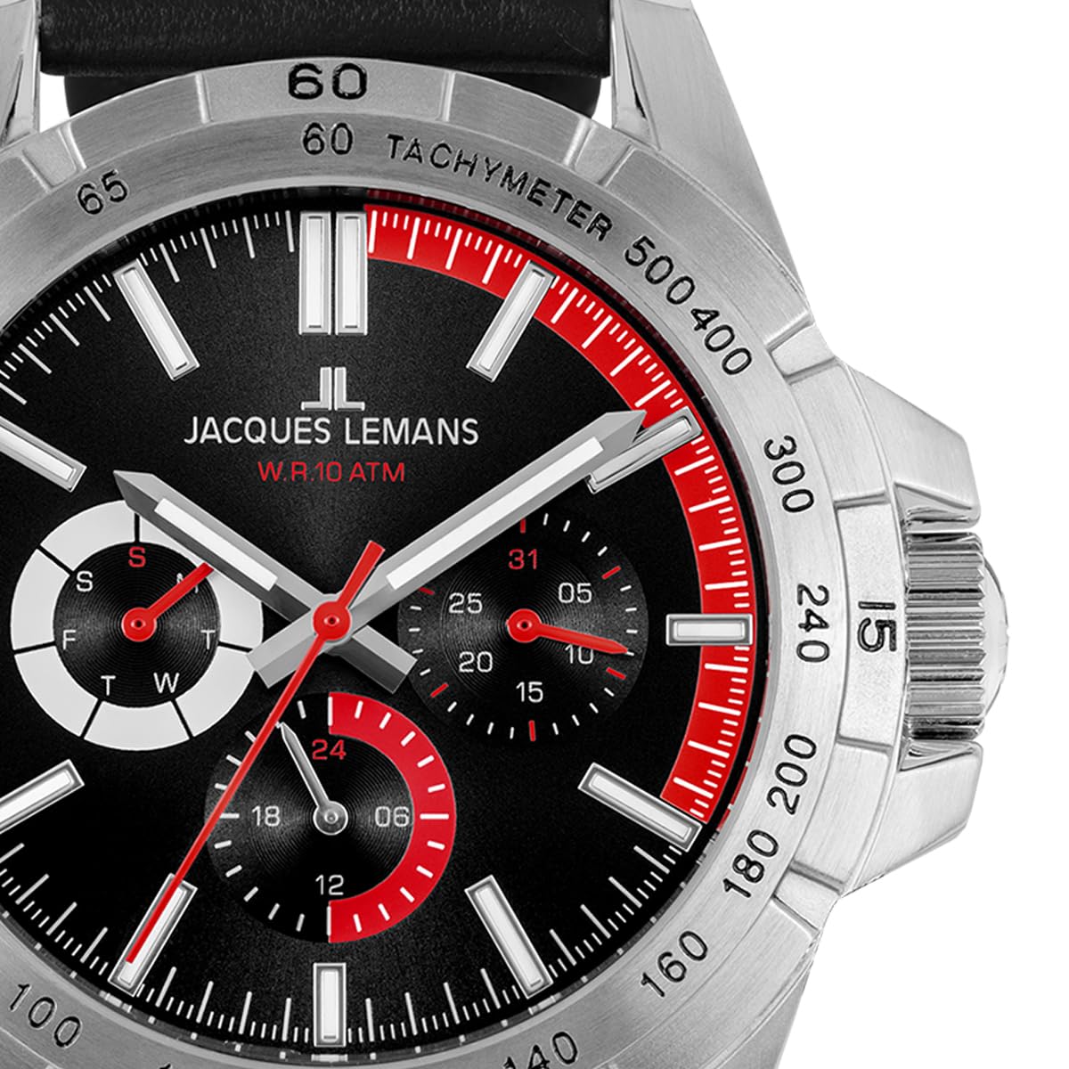 Часы JACQUES LEMANS Sports 42-11A черный Ремешок, фото №2