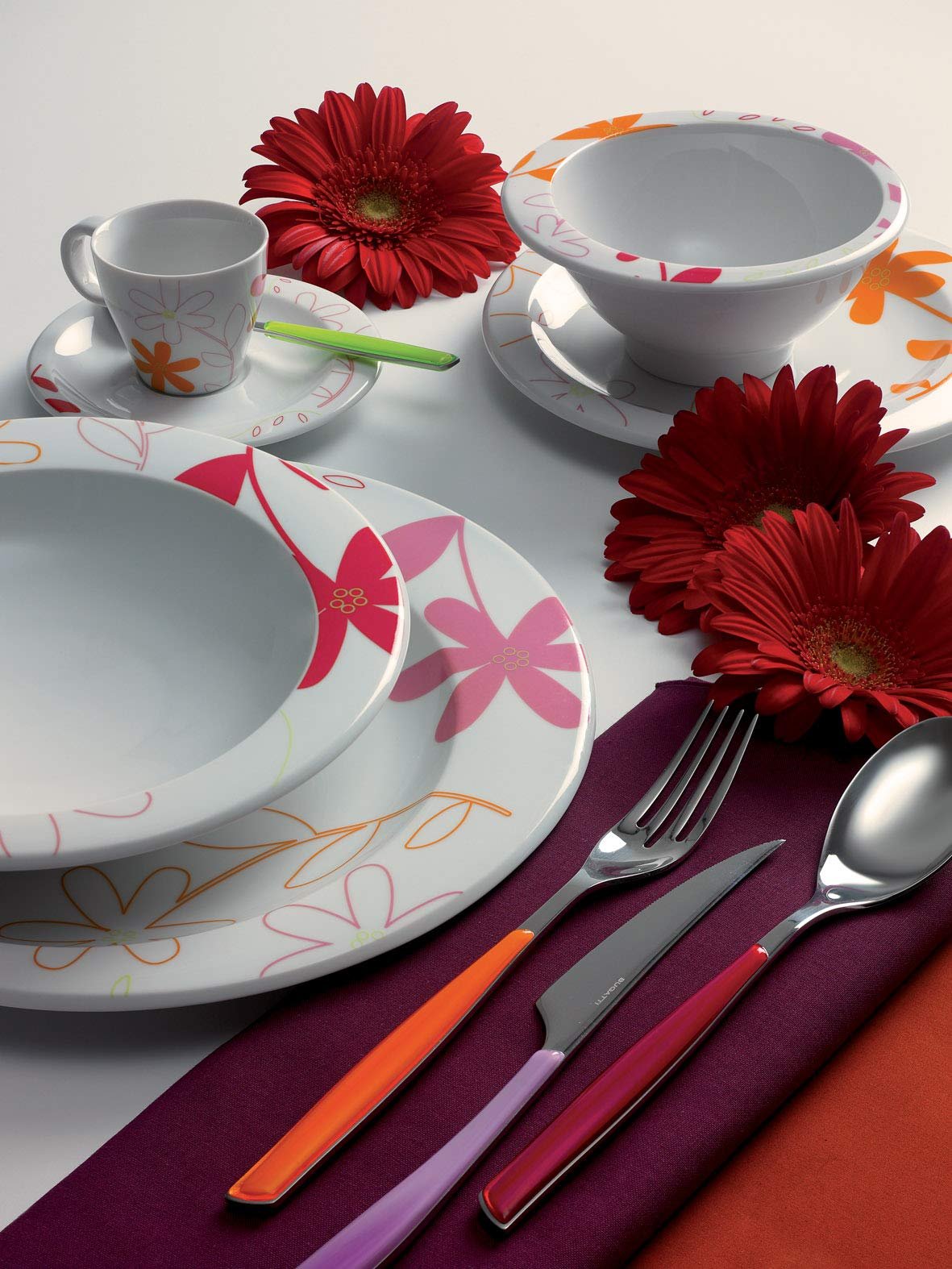 Набор столовых приборов Bugatti Glamour GL3U-021F00/4, 4 предмета, красный, фото №5