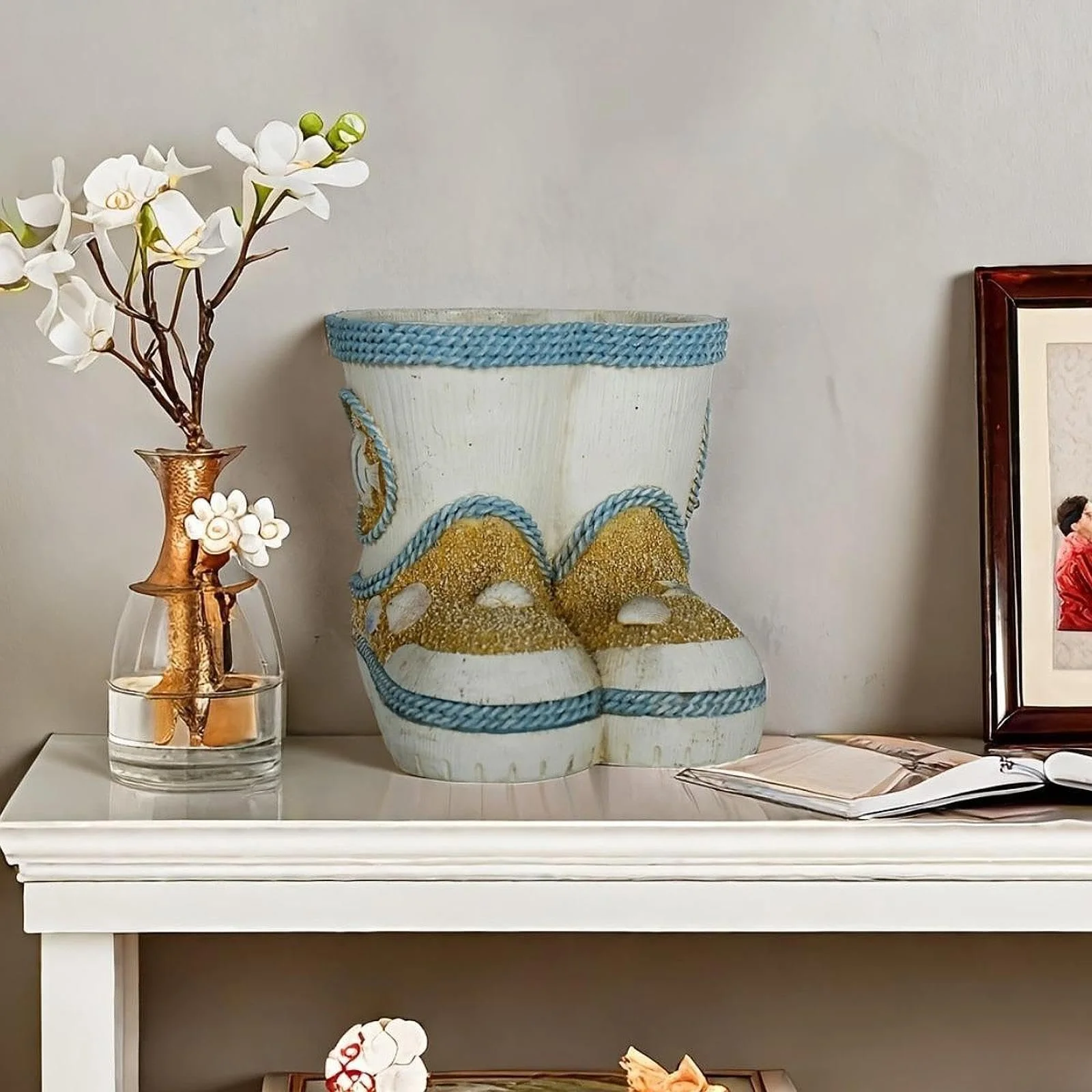 Квітковий горщик у формі човна Декор для дому, фото №3