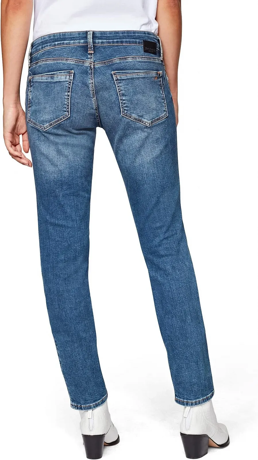 Женские джинсовые штаны MAVI LINDY Indigo Brushed Glam - 25, фото №3