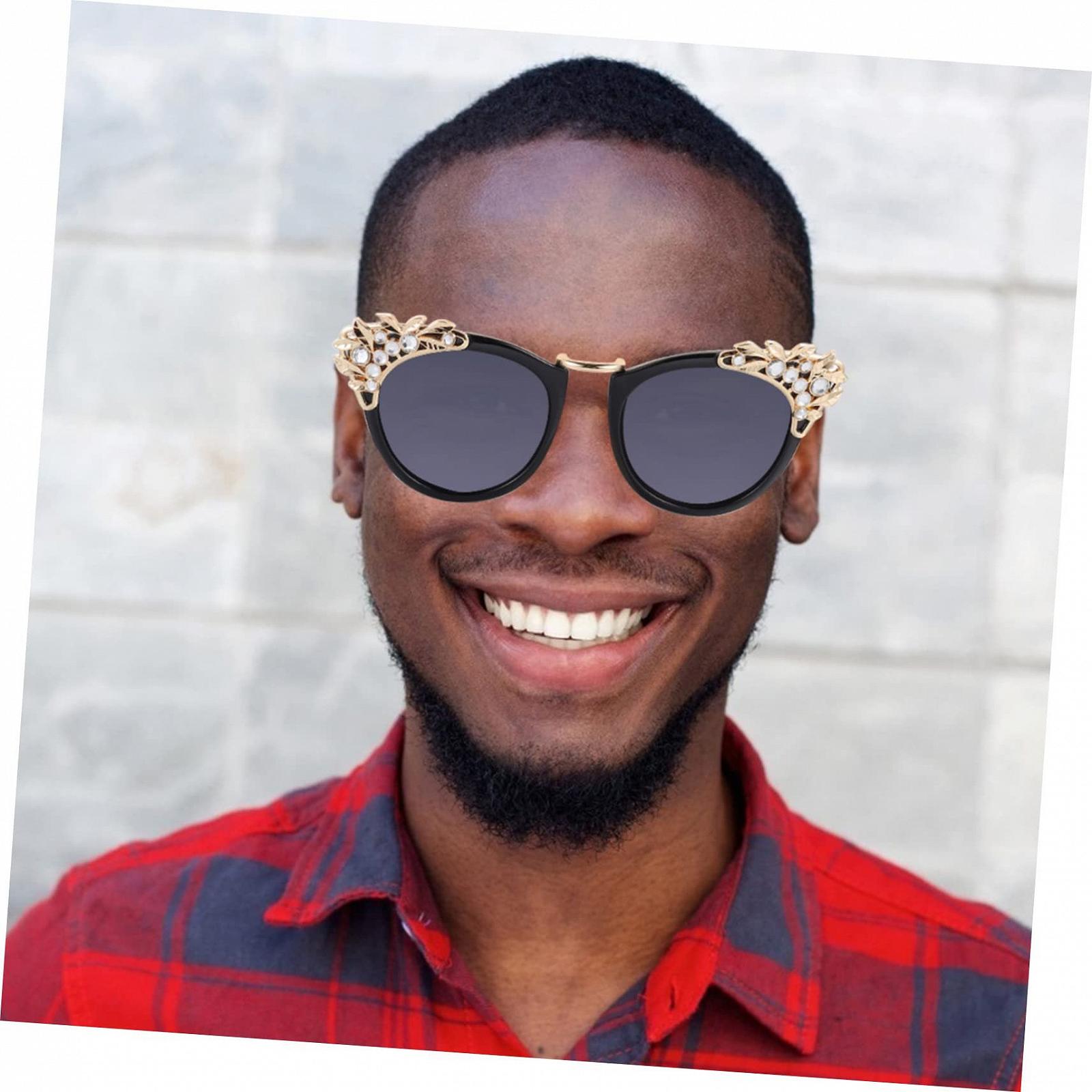 Сонцезахисні окуляри PACKOVE Діамантові Ретро Метал, фото №8