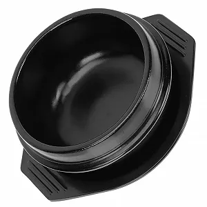 Чаша для бибимбапа керамическая с термостойкой подставкой антипригарная для супа и рамена - Фото 1