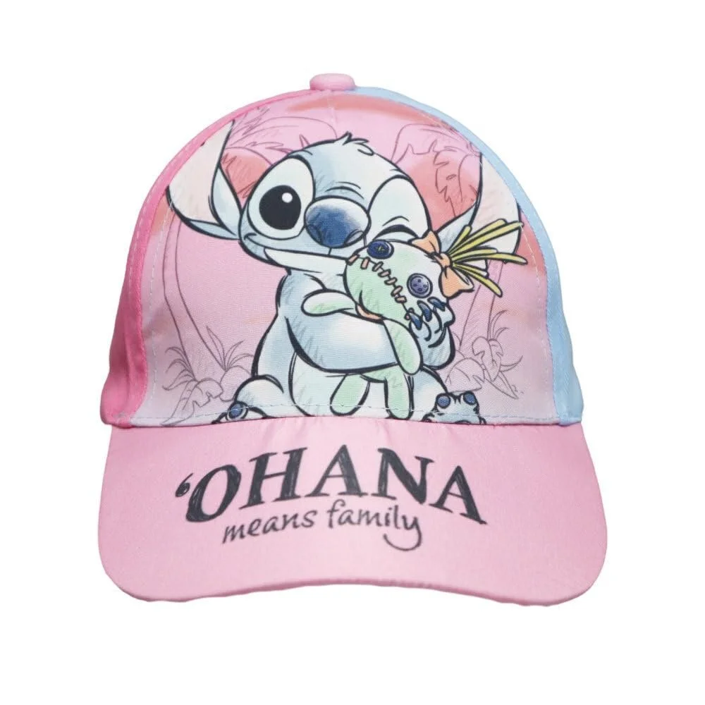 Бейсболка Disney Lilo & Stitch Stitch & Angel Ohana хлопковая регулируемая 52/54 см, фото №2