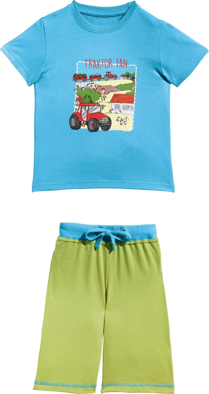 Дитяча піжама Erwin Müller Шорти Ферма Трактор Одношаровий трикотаж 100% бавовна, фото №1