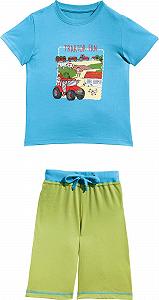 Дитяча піжама Erwin Müller Шорти Ферма Трактор Одношаровий трикотаж 100% бавовна - Фото 1