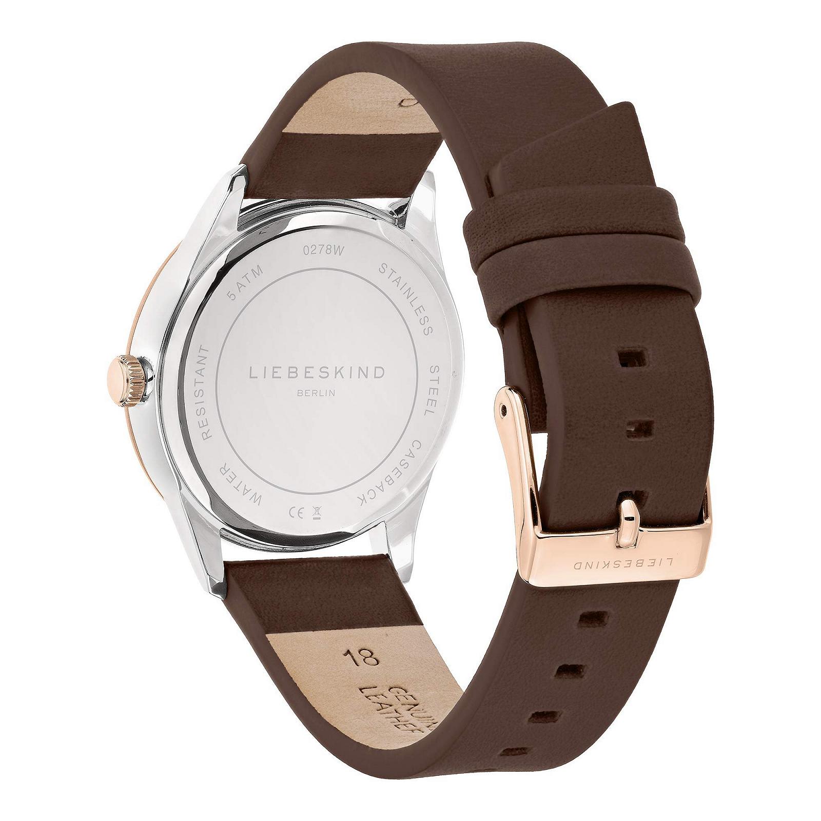 Женские аналоговые кварцевые часы Liebeskind Berlin Ремешок из нержавеющей стали, 2 Цвет, Ремешок., фото №4