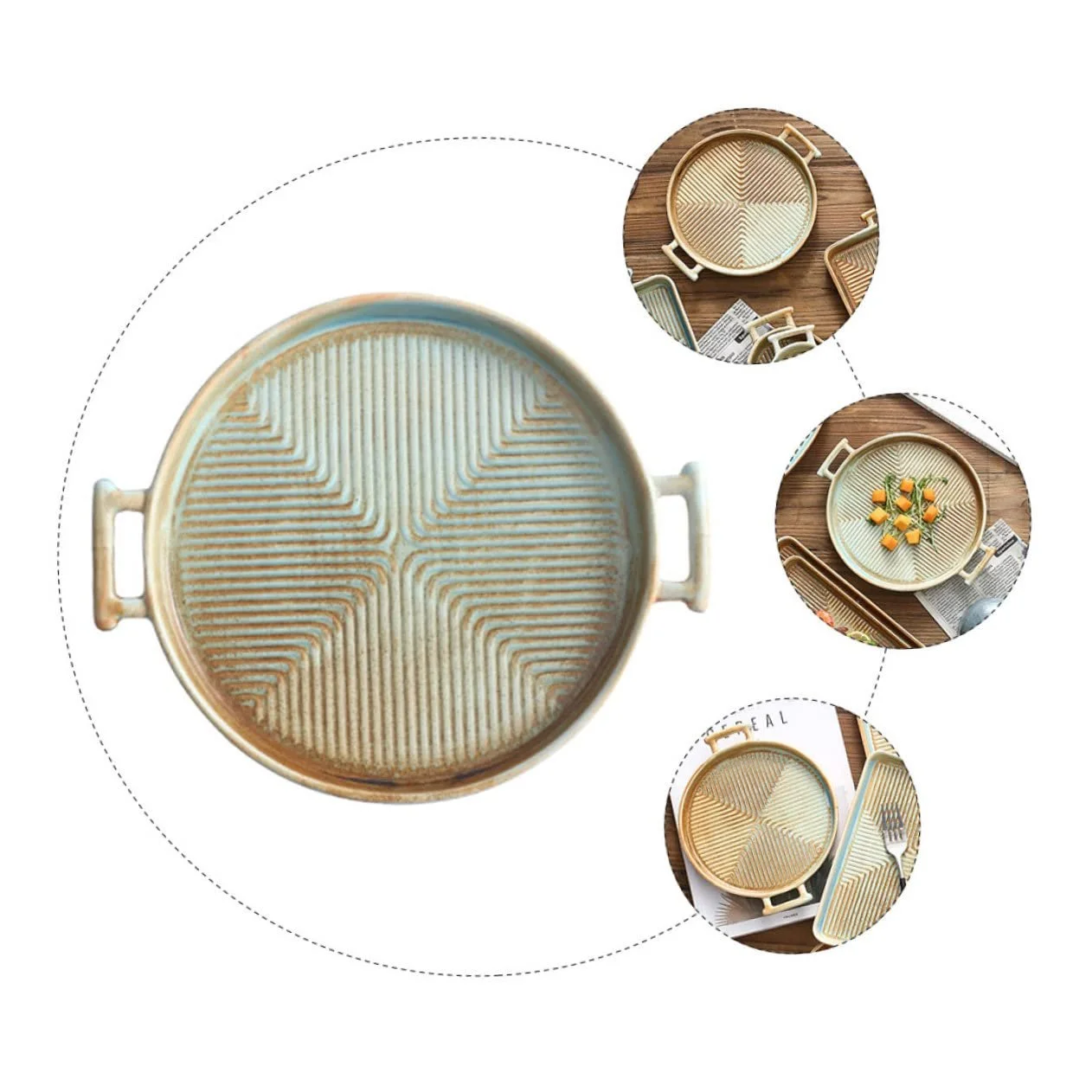 Форма для запікання Sosoport Ceramic прямокутна з кришкою керамічна, фото №9