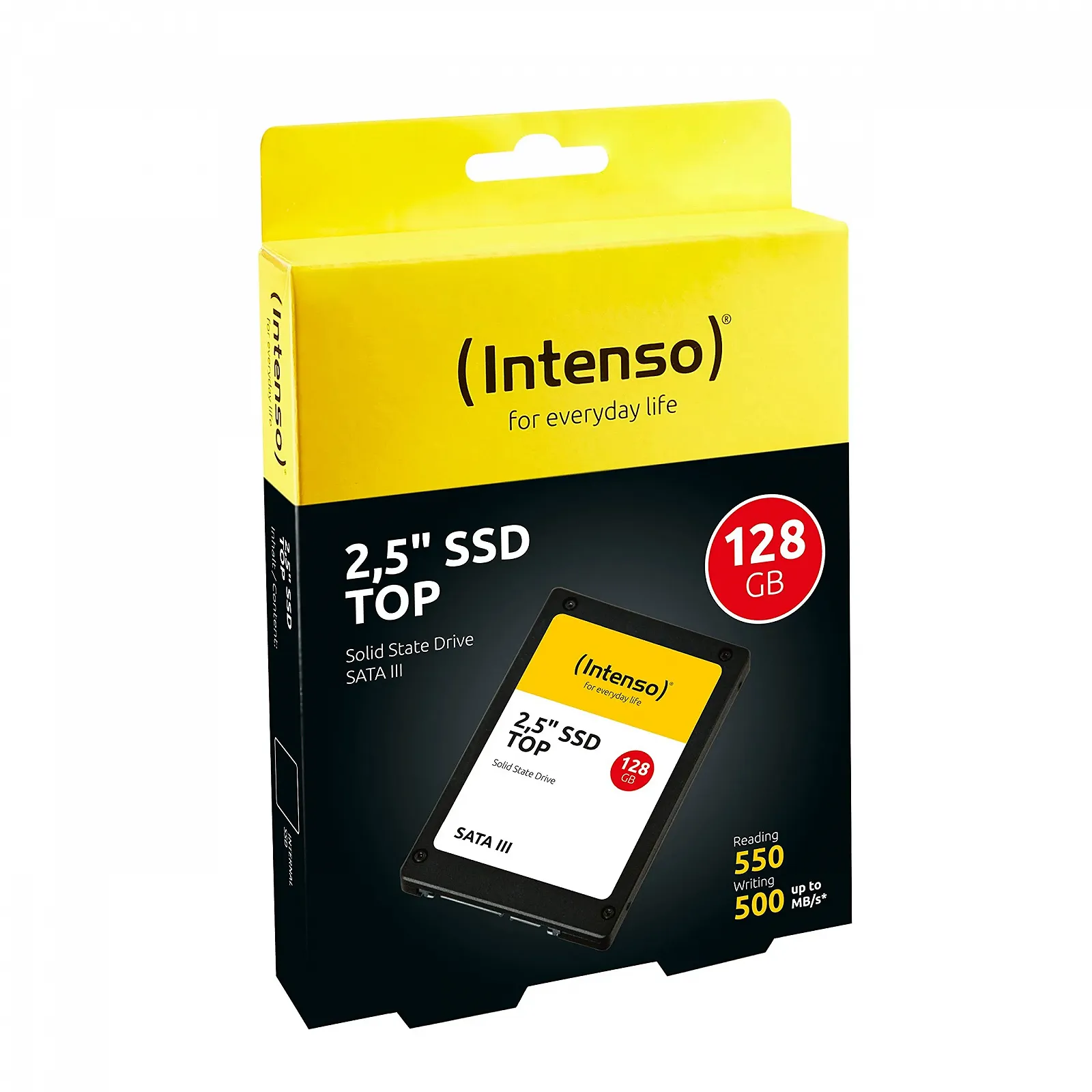 SSD накопитель Intenso Top Sata 3 128ГБ Черный, фото №2