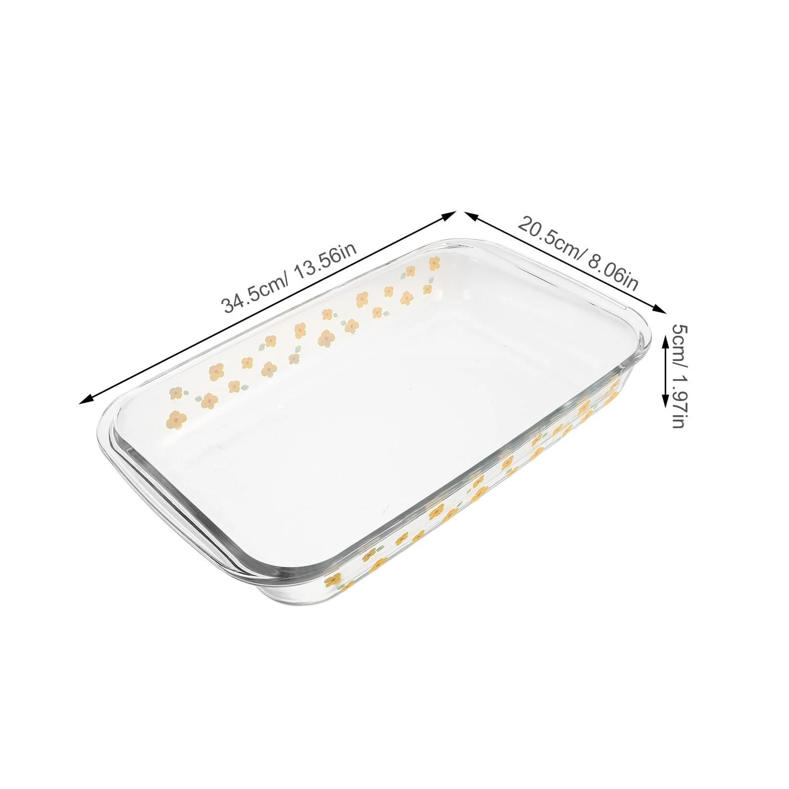 Форма для запекания Gatuida прямоугольная, стеклянная, термостойкая, для микроволновой печи, фото №2