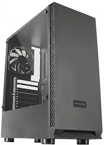 Корпус для ПК Mars Gaming MCN2 / Mid Tower / Закаленное стекло / Без БП / Черный - Фото 1