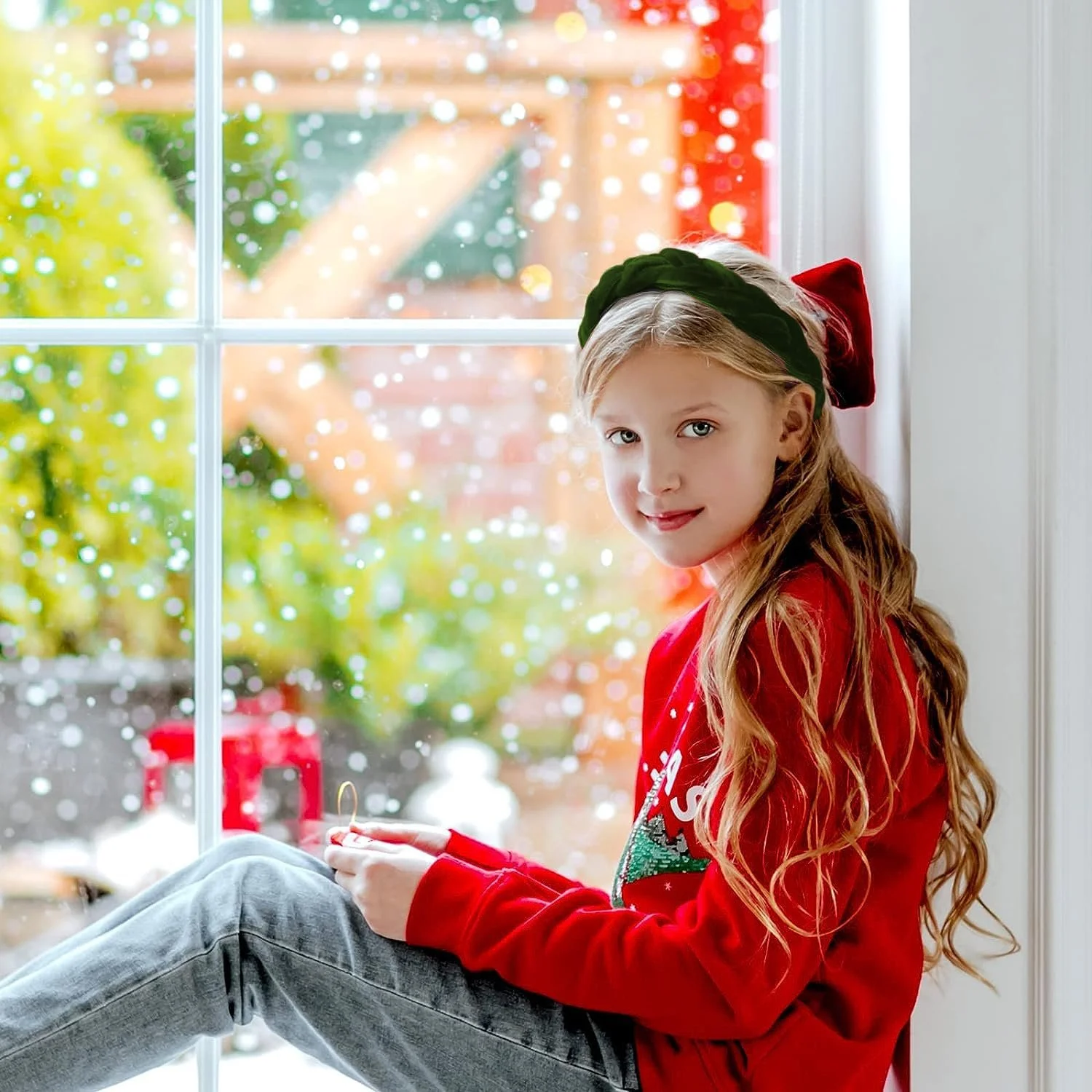 Обруч Бархатный Плетеный, фото №5