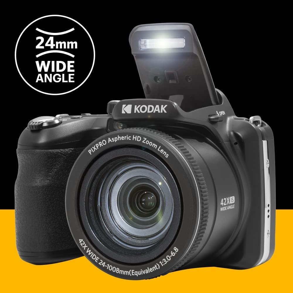 Цифровой фотоаппарат KODAK Pixpro Astro Zoom AZ425 42X Зум, 24 мм Широкий Угол, 20 Мегапикселей, Черный, фото №5