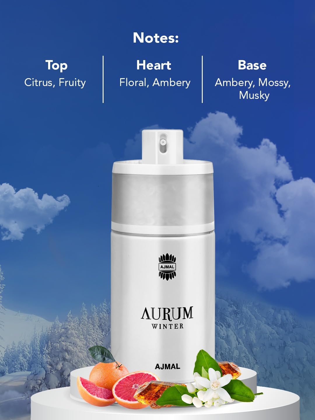 Парфюмерная вода Ajmal Aurum Winter для женщин 2,5 oz спрей, фото №5