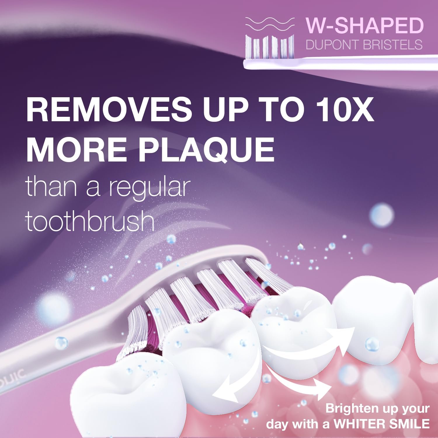 Розумна електрична зубна щітка Wagner Stern WHITEN+ Edition датчик тиску 5 режимів 3 рівні інтенсивності дорожній футляр, фото №6