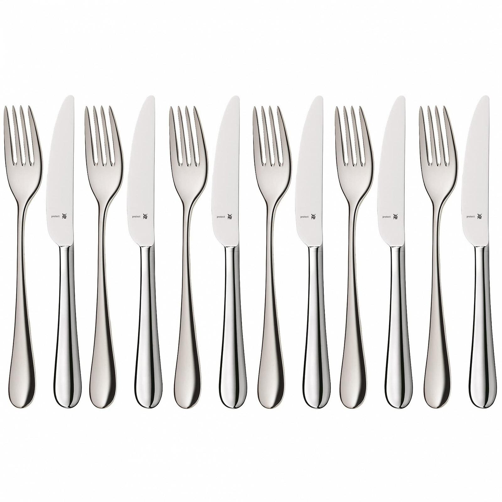 Набір десертних / для сніданку столових приборів WMF Merit 1140566340 Cromargan Protect з нержавіючої сталі, 12 предметів, фото №1 Набір десертних / для сніданку столових приборів WMF Merit 1140566340 Cromargan Protect з нержавіючої сталі, 12 предметів, фото №1