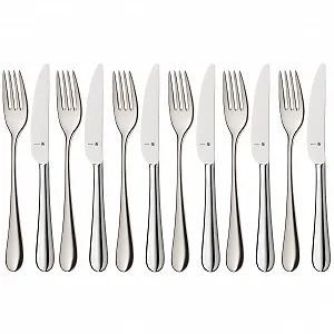Набір десертних / для сніданку столових приборів WMF Merit 1140566340 Cromargan Protect з нержавіючої сталі, 12 предметів - Фото 1