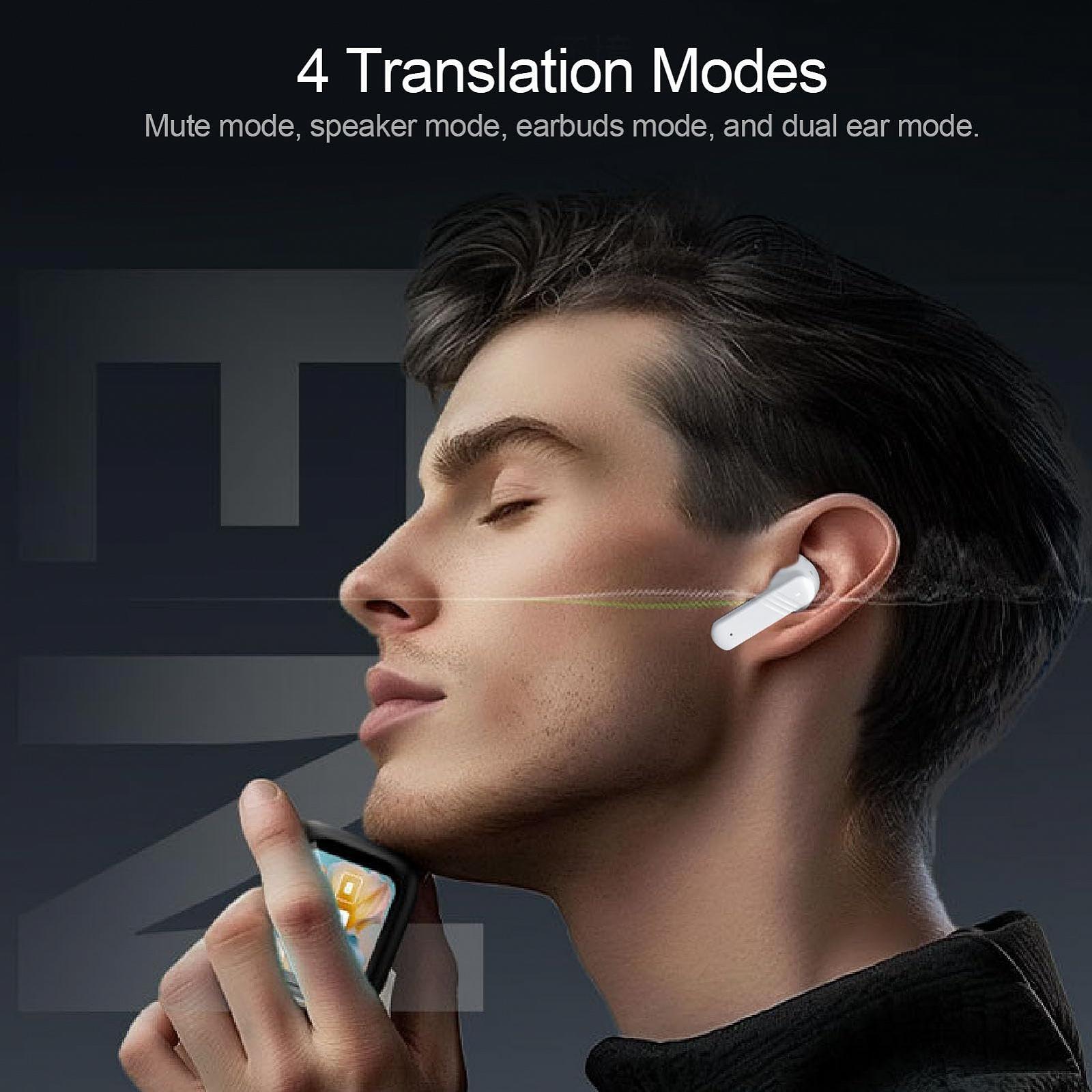 Навушники-перекладачі голосу в реальному часі, 80 мов онлайн-перекладу, двосторонній, фото №3