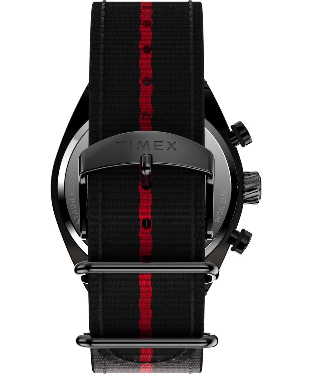 Мужские часы-хронограф Timex Legacy Tonneau Chrono, черные, Винтажный стиль, фото №3 Мужские часы-хронограф Timex Legacy Tonneau Chrono, черные, Винтажный стиль, фото №3