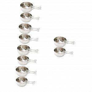 Миска Kisangel 5 шт. для кемпинга, миска для кормления, миски из нержавеющей стали, миска для воды, посуда для кемпинга - Фото 1