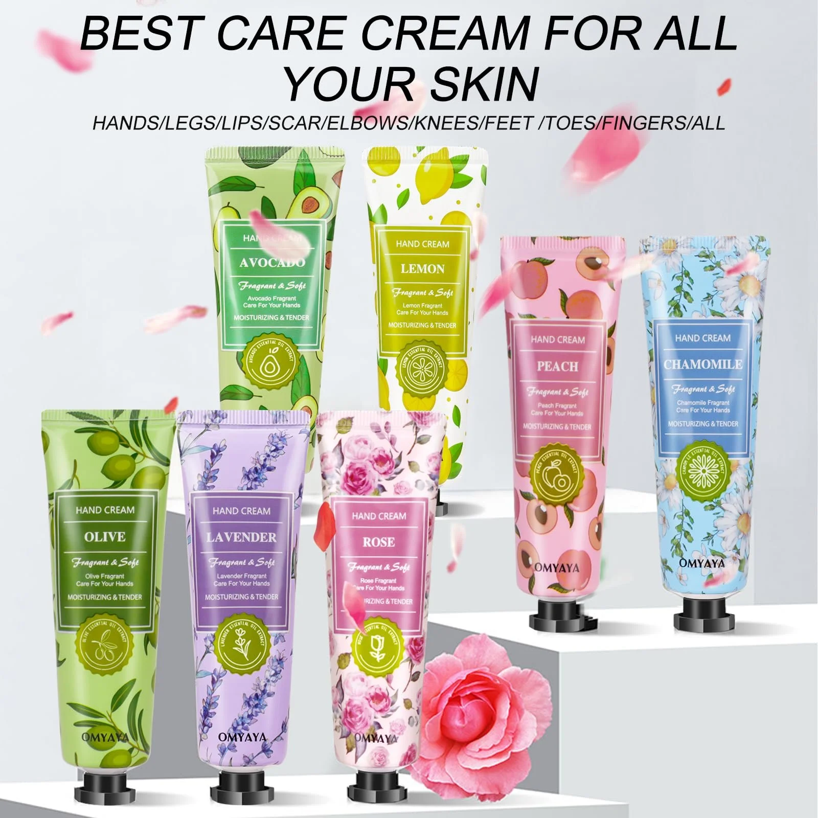 Набір кремів для рук 14 шт Різдвяні подарунки для сухої потрісканої шкіри рук, фото №4