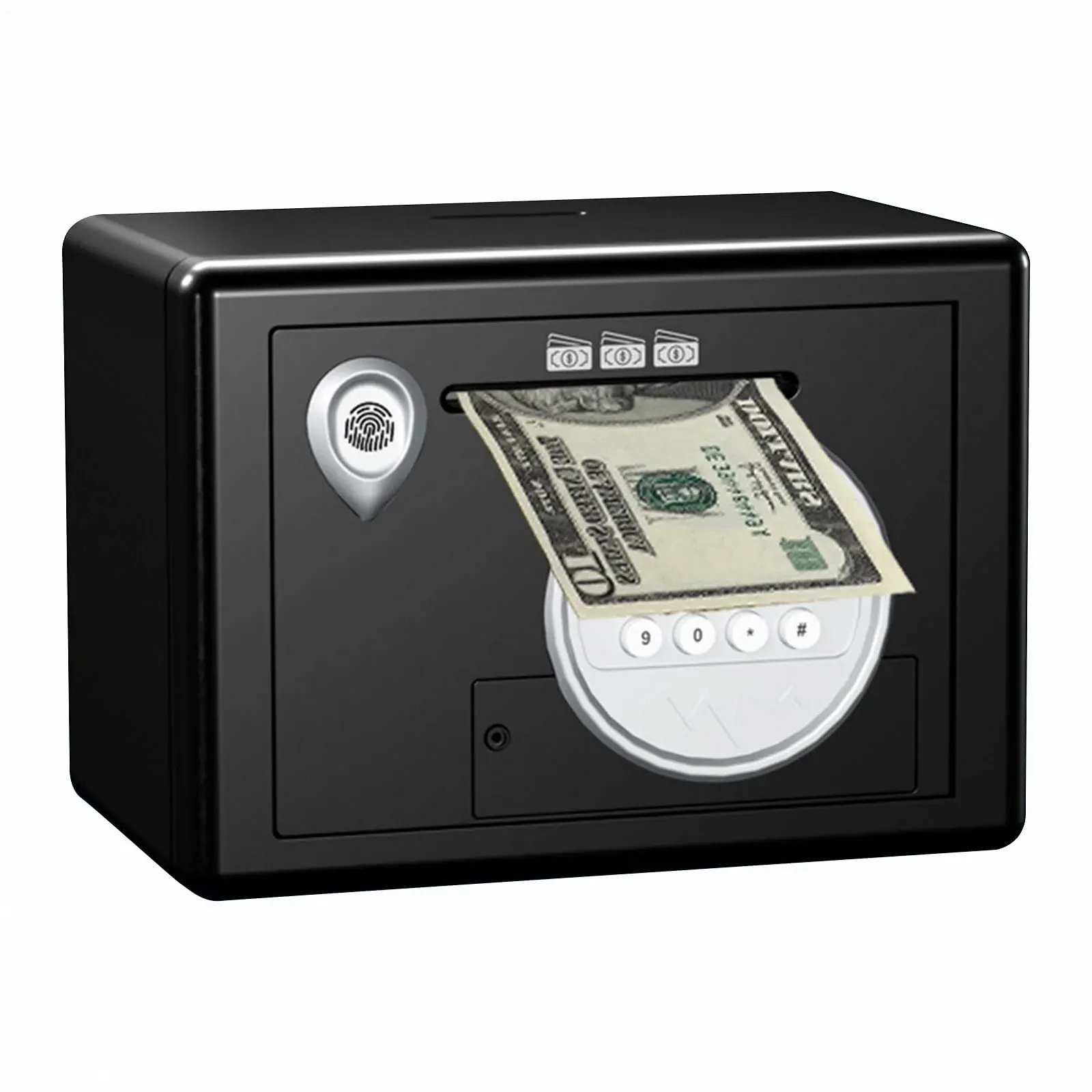 Сейф-скарбничка електронний з кодовим замком з ABS-пластику міцний, фото №7