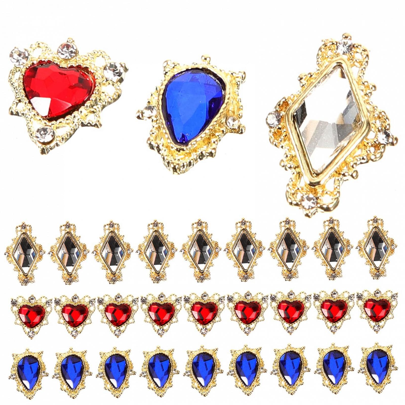 Стразы для ногтей Healeved 30 шт. Камни для маникюра, фото №1