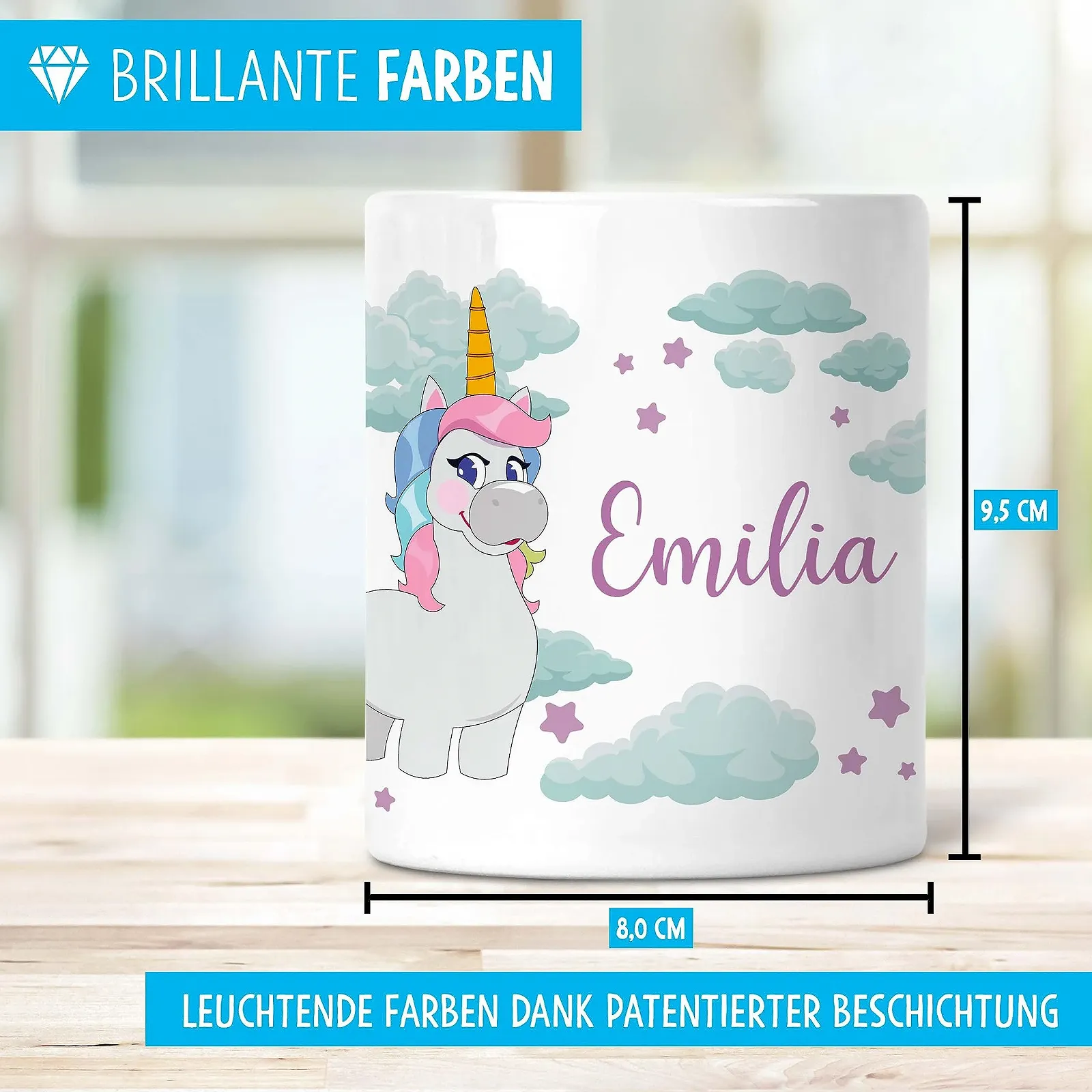 Скарбничка OWLBOOK Єдиноріг Кераміка з гумовою пробкою, фото №2