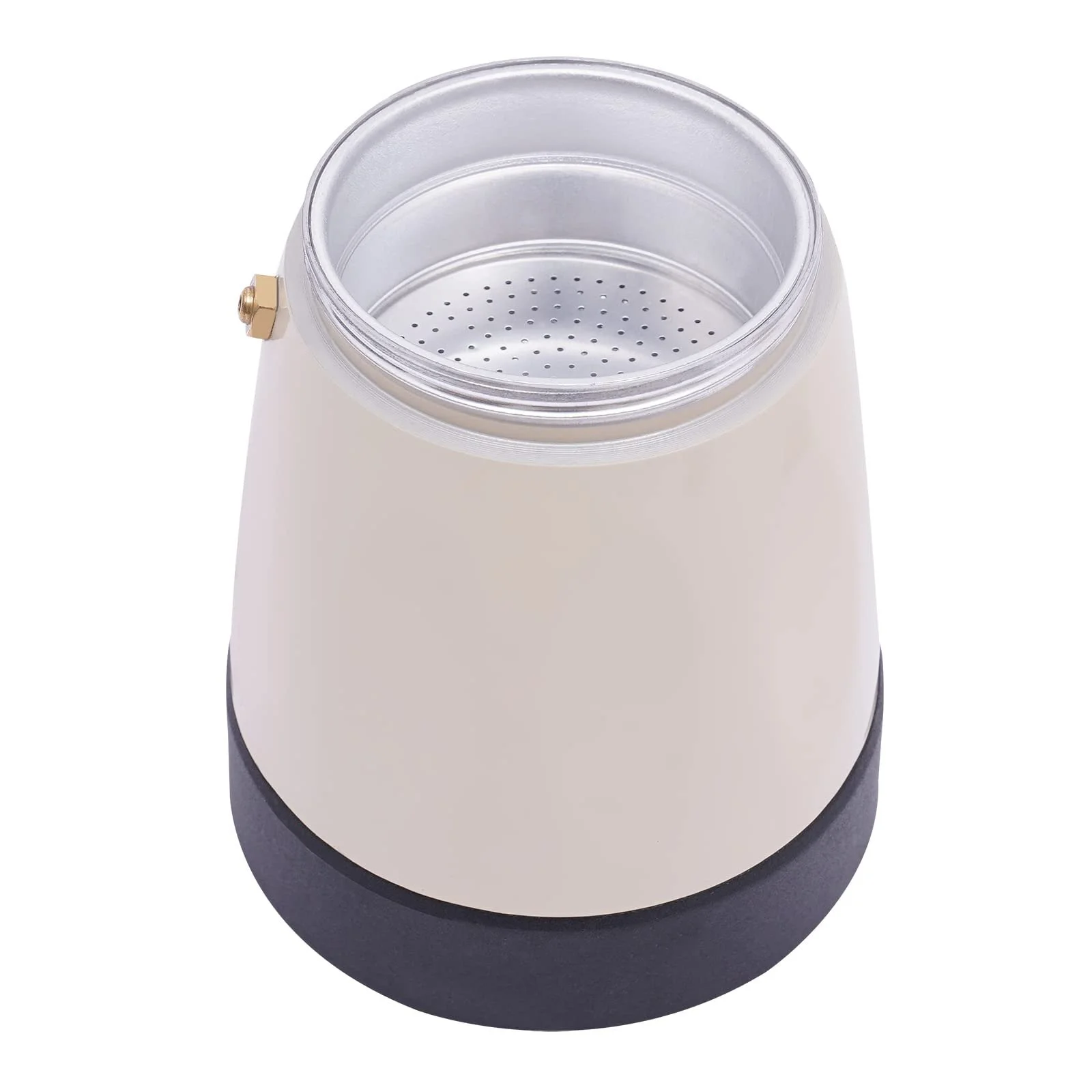 Ручная кофеварка с термокрышкой и ручкой бежевая основа, фото №8