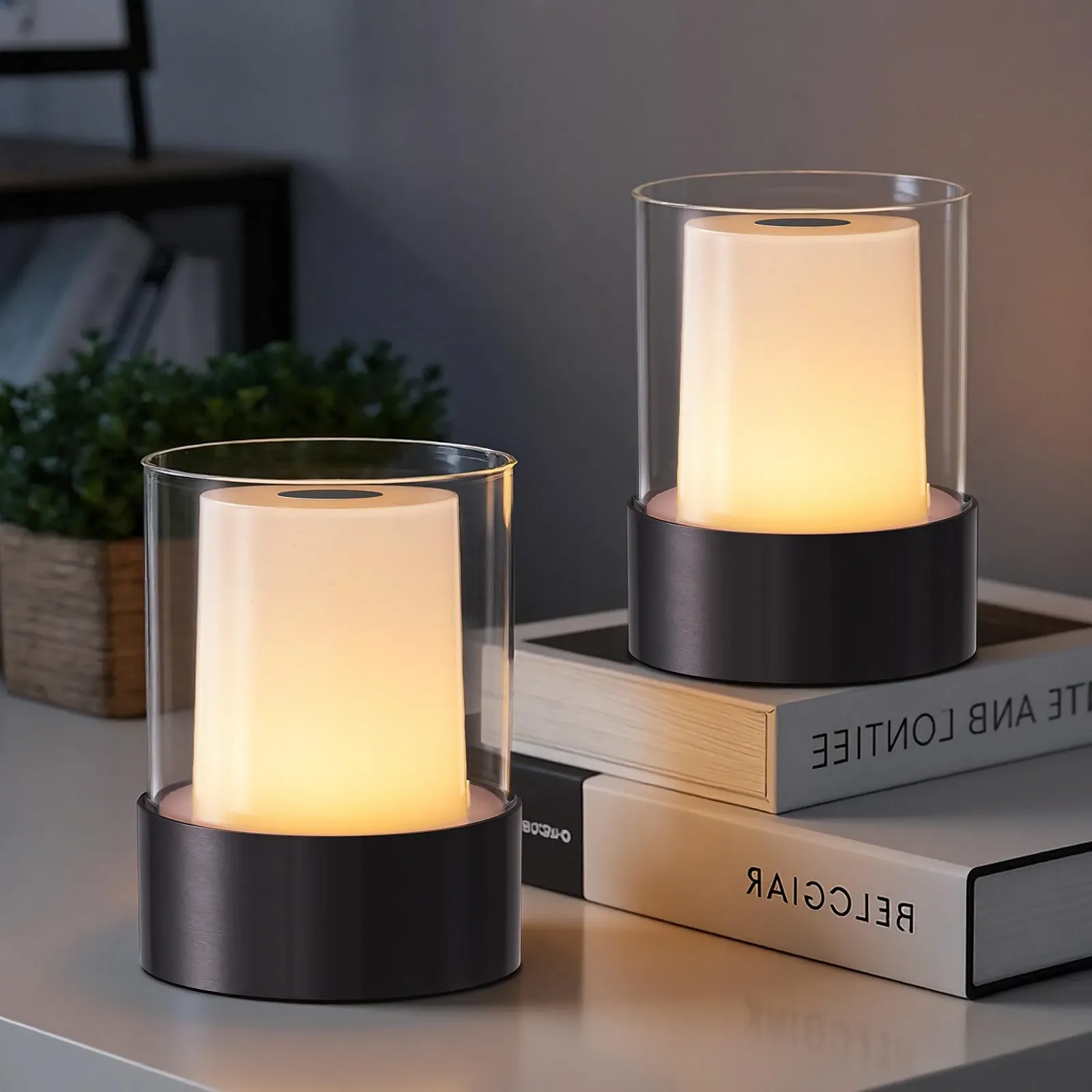 Настільна лампа VISDANFO LED Wireless Набір 2 шт. Сенсорна Акумуляторна Чорний, фото №1