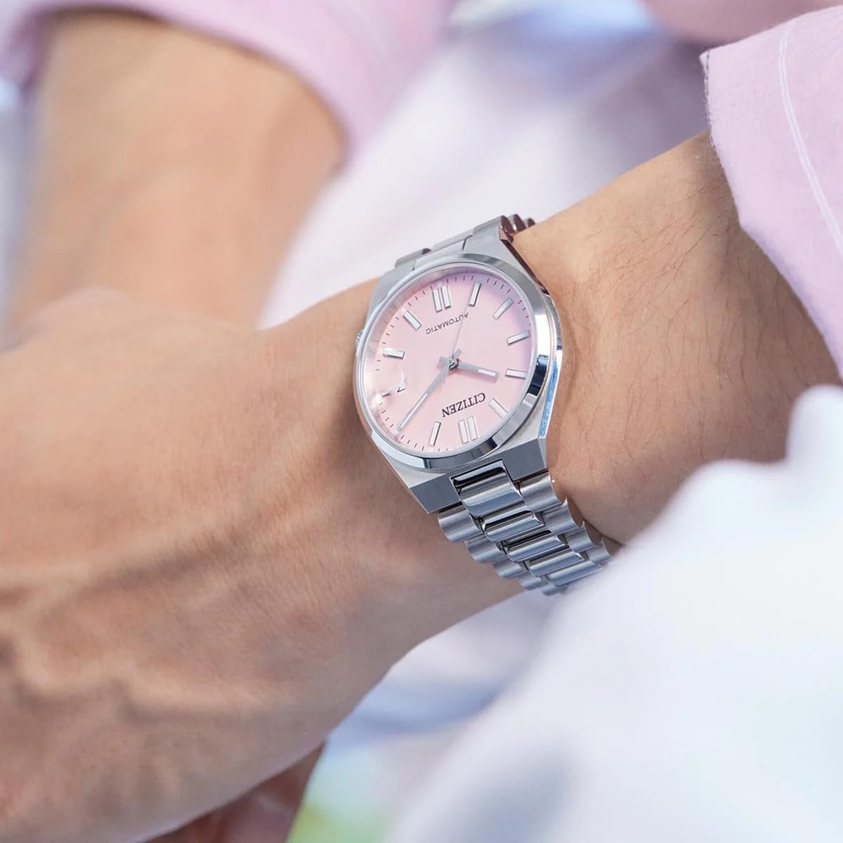 Автоматичний годинник Citizen Modern NJ0200-50Z, срібний, фото №6