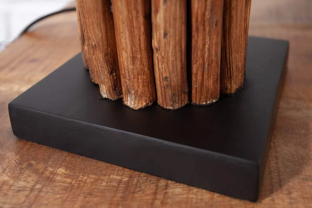 Настільна лампа invicta INTERIOR Euphoria Design Handmade Driftwood Grey Brown, фото №8