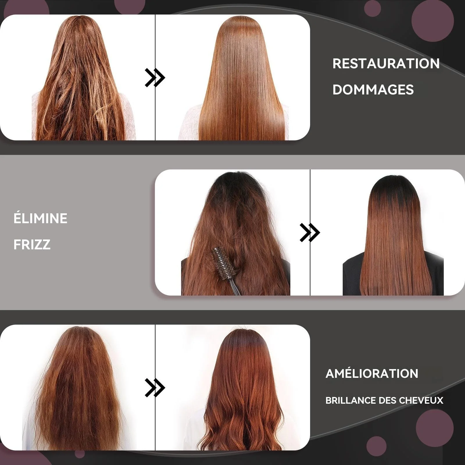 Сироватка для волосся Keratin для кучерявого та пошкодженого волосся з вітамінами A, C, E та B5, фото №4