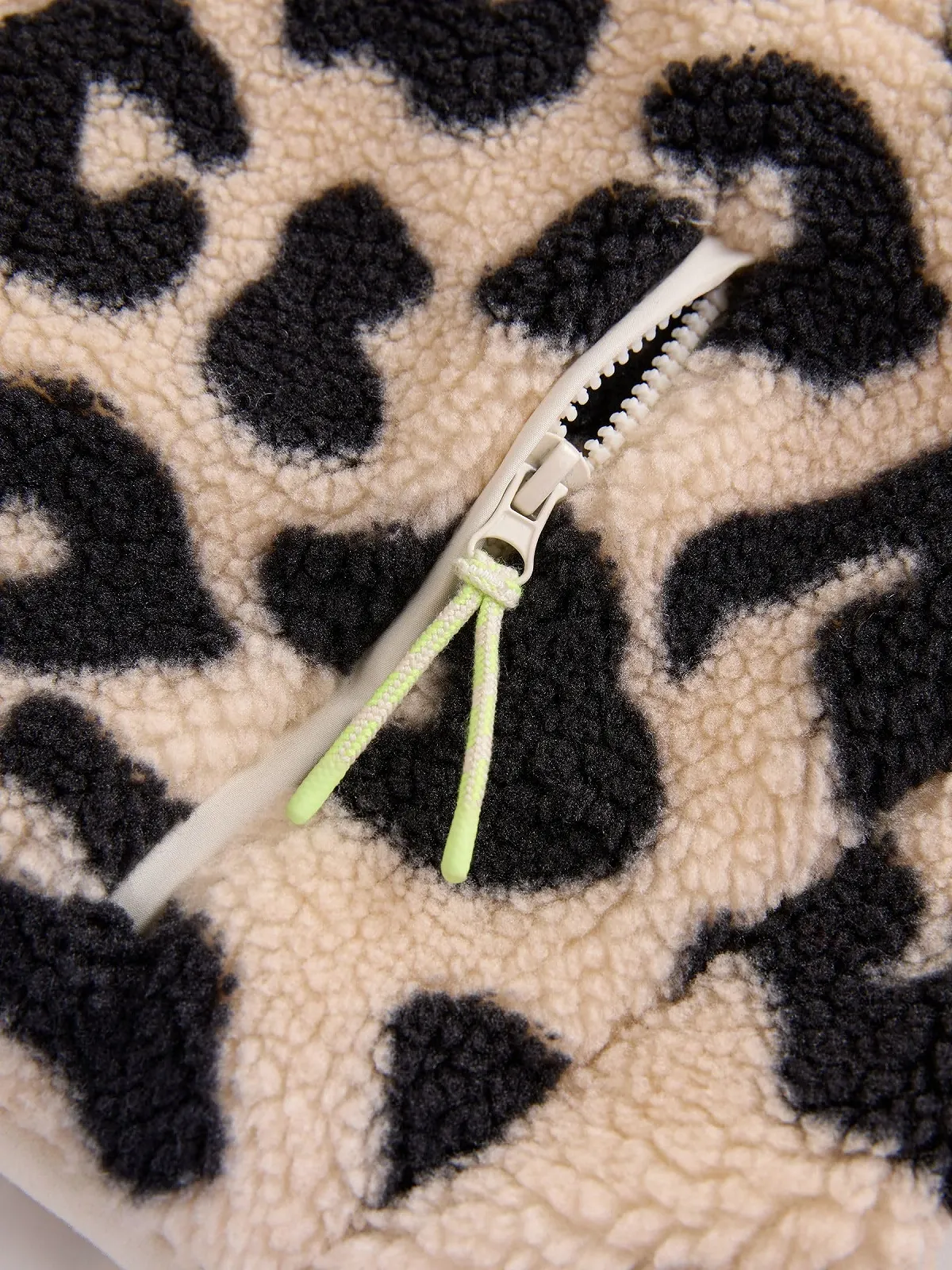 Флисовая куртка для девочки NEXT Borg на пуговицах, фото №5