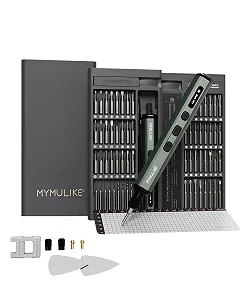 Електрична викрутка MYMULIKE Precision Mini 78 в 1, 56 магнітних біт, 9 прецизійних свердл - Фото 1
