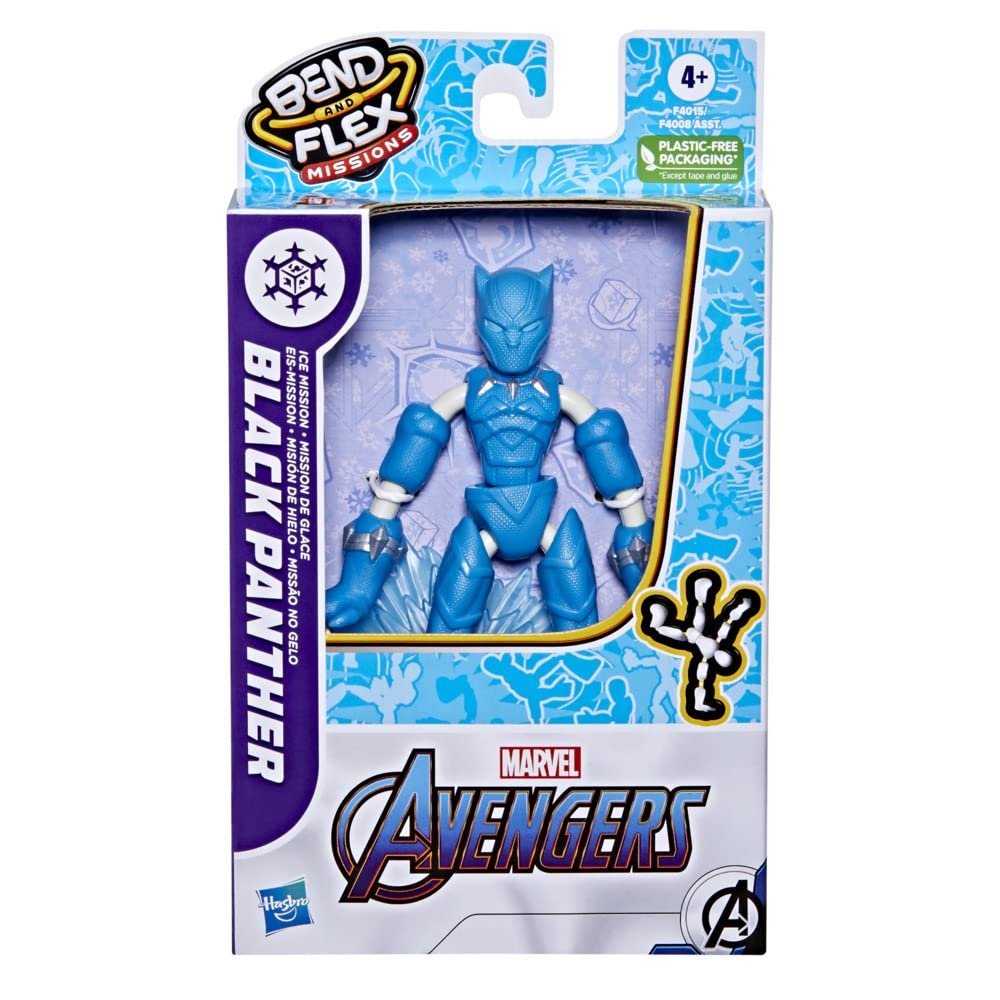 Фігурка Hasbro Marvel Avengers Bend and Flex Missions Чорна Пантера Крижана Місія 15 см Multi, фото №3