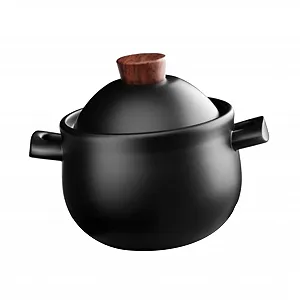 Кастрюля-жаровня Керамика 1.8 l С ручкой и крышкой - Фото 1