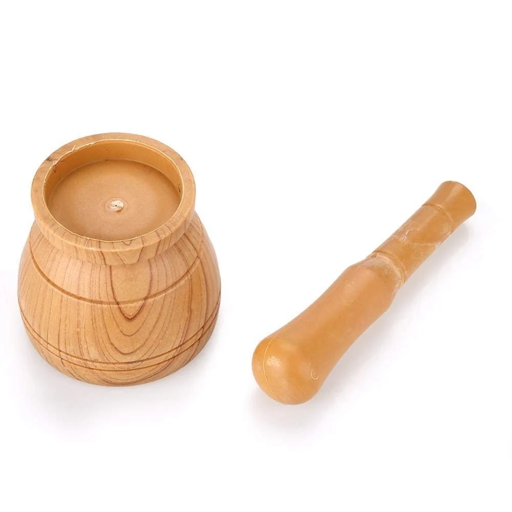 Набір: Ступка і товкачик Дерев'яний для подрібнення спецій, фото №4 Набір: Ступка і товкачик Дерев'яний для подрібнення спецій, фото №4