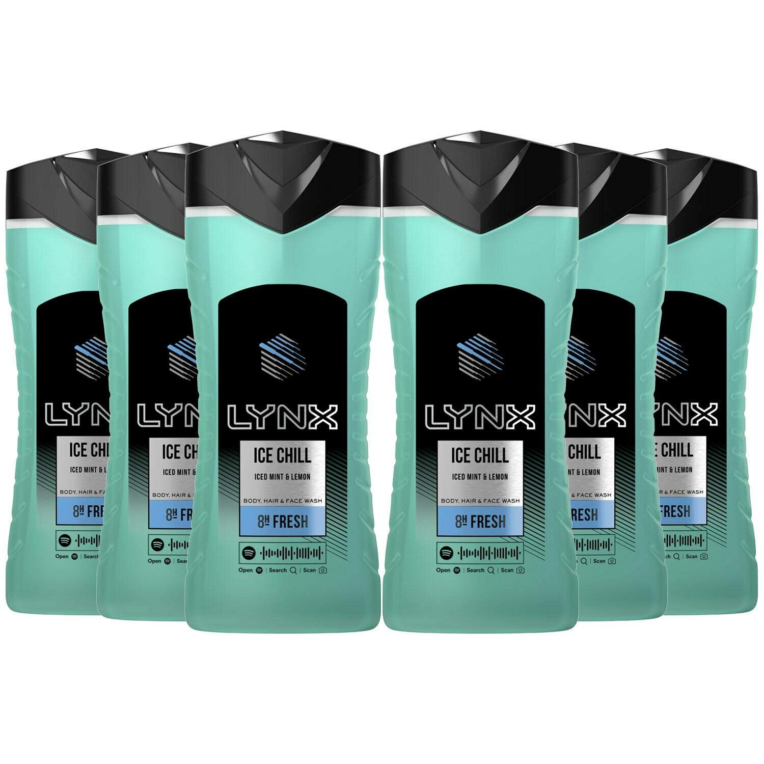 Засіб для миття тіла, волосся та обличчя Lynx Ice Chill Iced Mint & Lemon 250 мл Упаковка 6 шт., фото №1 Засіб для миття тіла, волосся та обличчя Lynx Ice Chill Iced Mint & Lemon 250 мл Упаковка 6 шт., фото №1