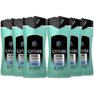 Засіб для миття тіла, волосся та обличчя Lynx Ice Chill Iced Mint & Lemon 250 мл Упаковка 6 шт. - Фото 1