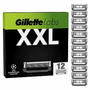 Сменные лезвия для бритвы Gillette Labs 12 шт. - Фото 1