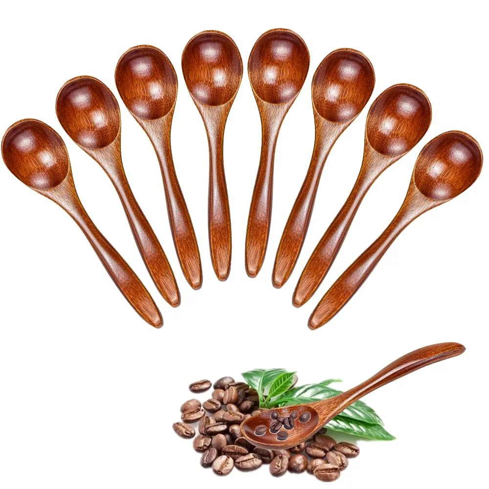 Ложка Дерев'яна Natural 13 x 3 см (8 шт. в упаковці), фото №1