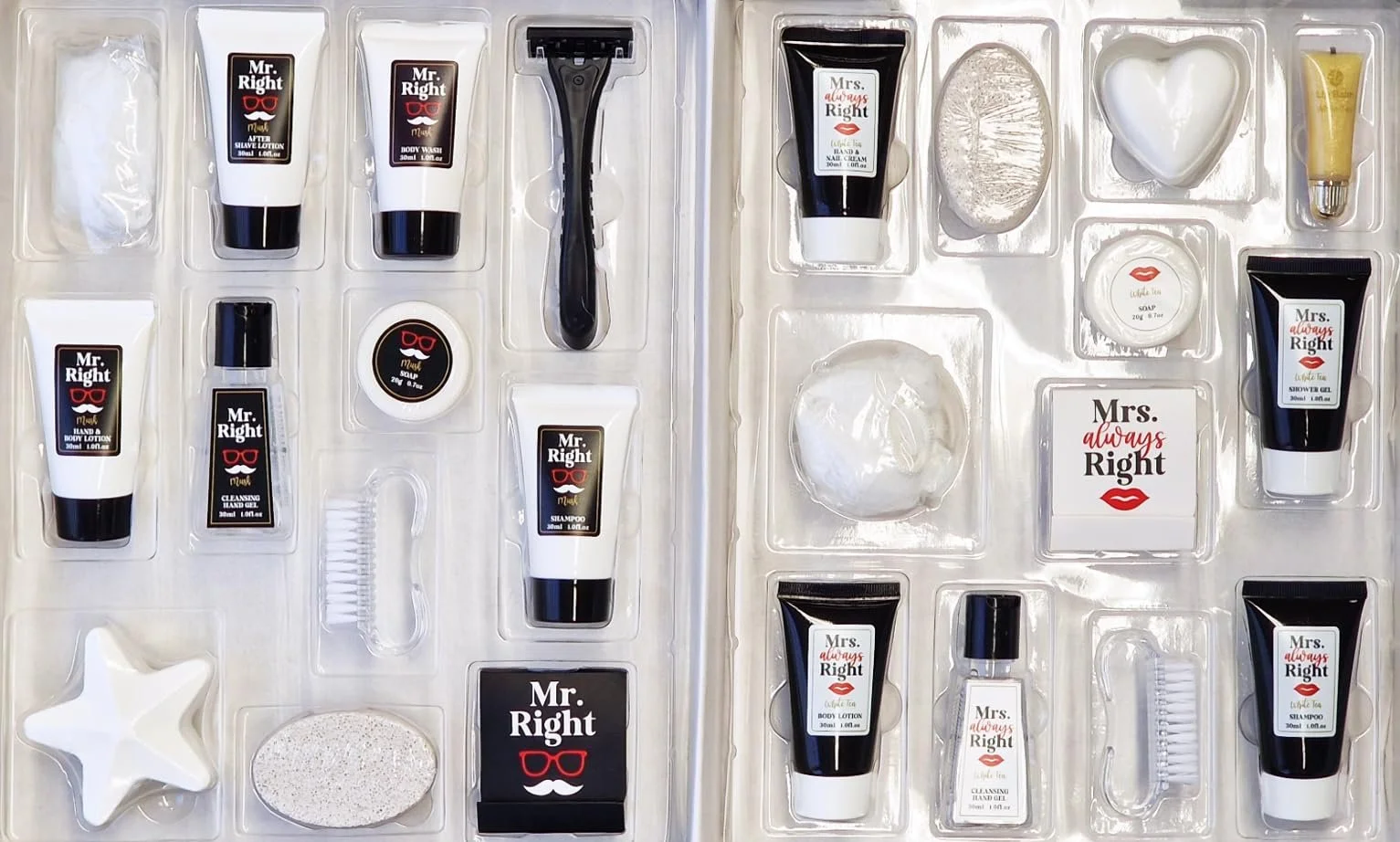 Адвент-календар для пар Mr & Mrs Right 2024 - Догляд за тілом для нього і для неї - Різдвяний календар для чоловіків та жінок, фото №3