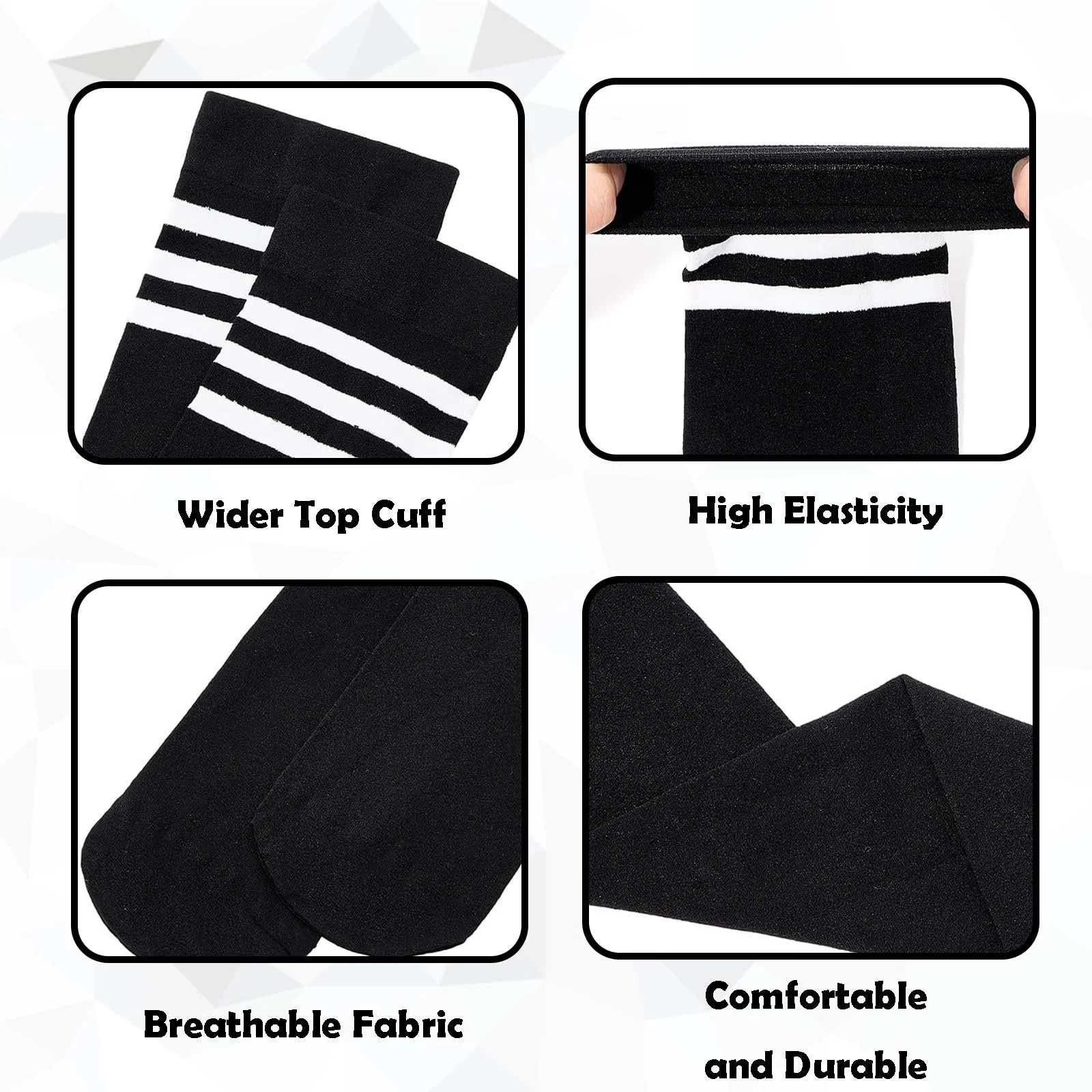 Жіночі гольфи в смужку (3 пари), фото №3