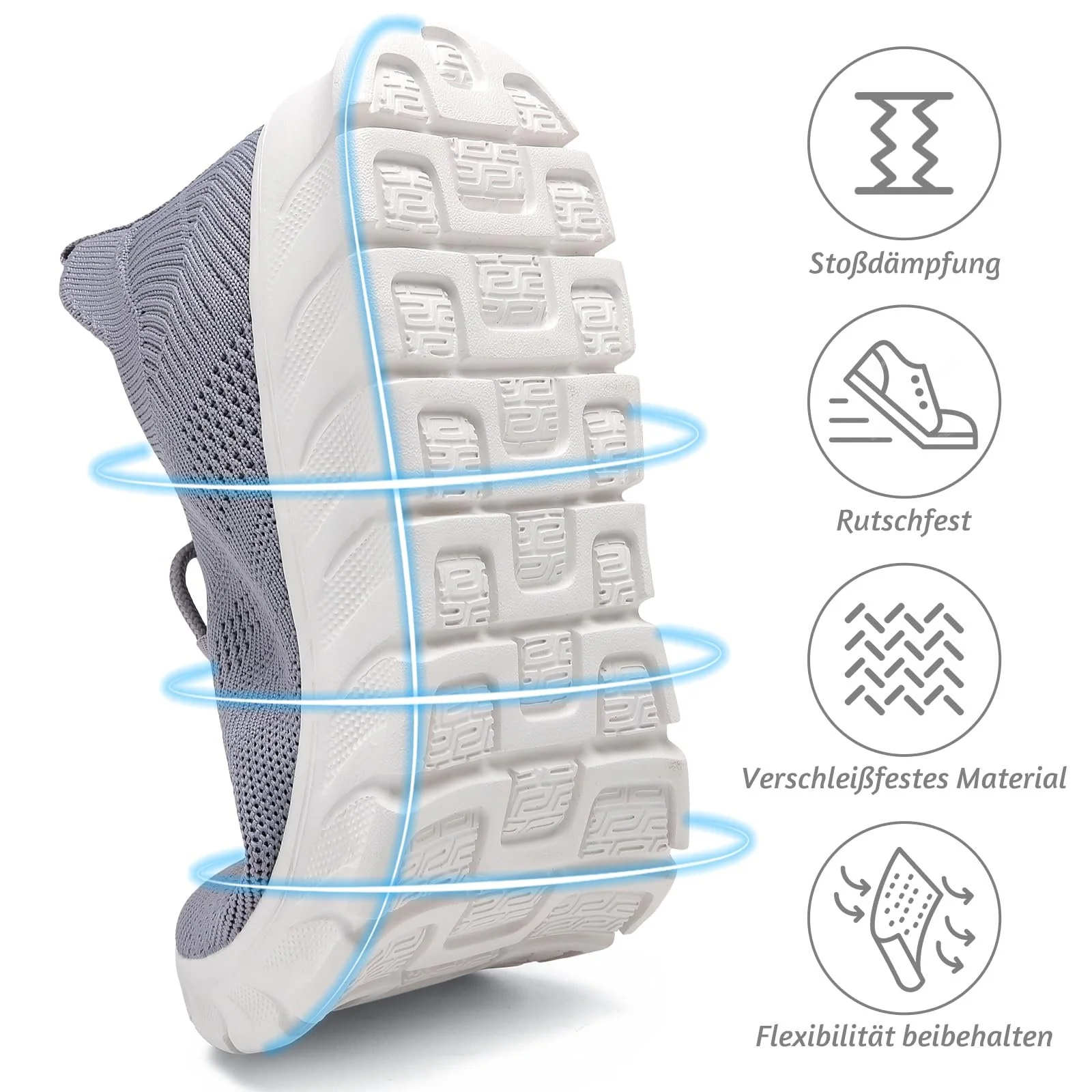 Кросівки Чоловічі Спортивні Легкі Сітчасті, фото №4