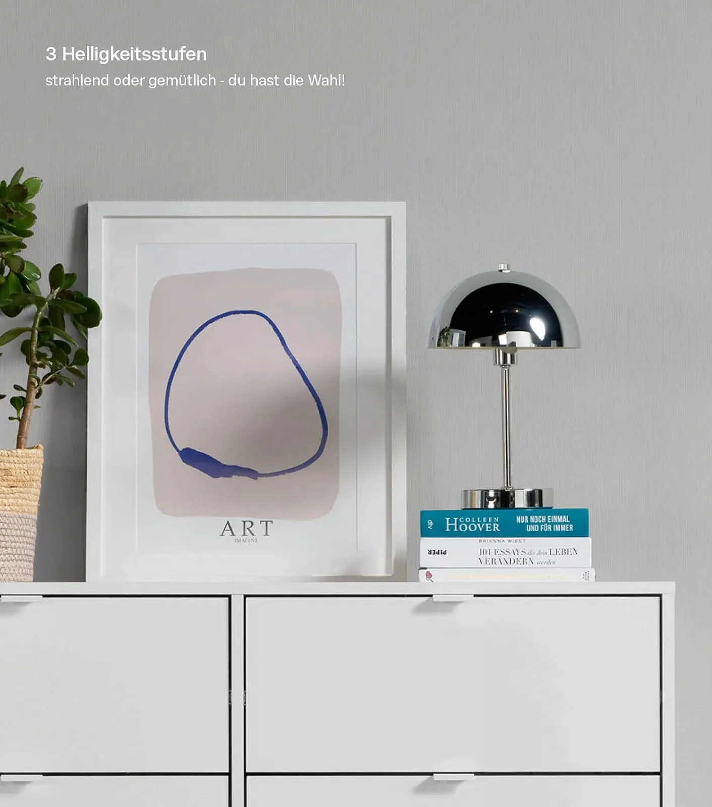 Настільна лампа mokebo The Lighthouse Mushroom Lamp LED акумуляторна USB-C Chrome, фото №5